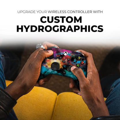Galaxy Custom Wireless X-Box Controller for X-Box One/X-Box Series X/S by  | Expertly Customized in the USA with Permanent Hydro-Dip Printing (Not Just a Skin) (Modded)
