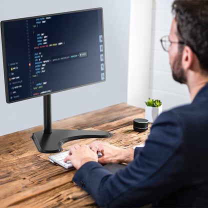 Freestanding VESA Monitor Stand for 13-32 Inch Displays, Supports Up to 22 lbs