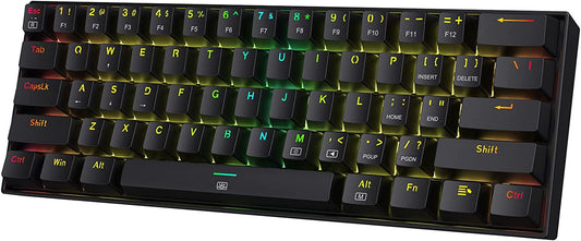 K630 Dragonborn 60% Compact Wired RGB Mechanical Gaming Keyboard with Linear Red Switches and Professional Driver Support, Black