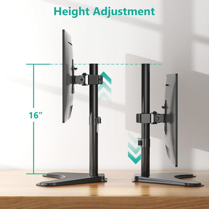 Freestanding VESA Monitor Stand for 13-32 Inch Displays, Supports Up to 22 lbs